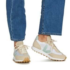 Veja Rio Branco White and Cream Sneakers